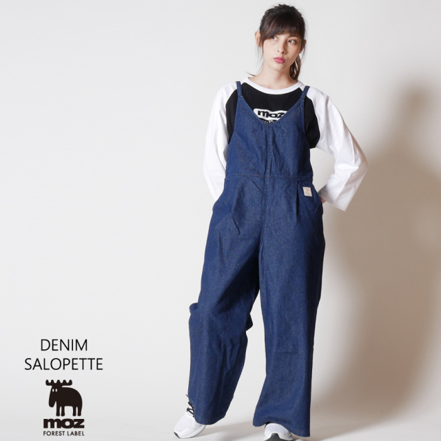 moz FOREST LABEL  デニムサロペット◆