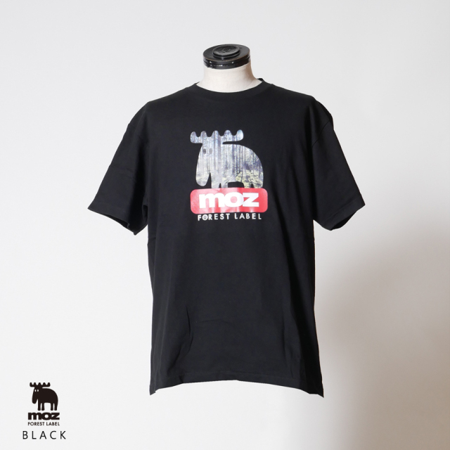 moz FOREST LABEL 針葉樹林柄TEE
