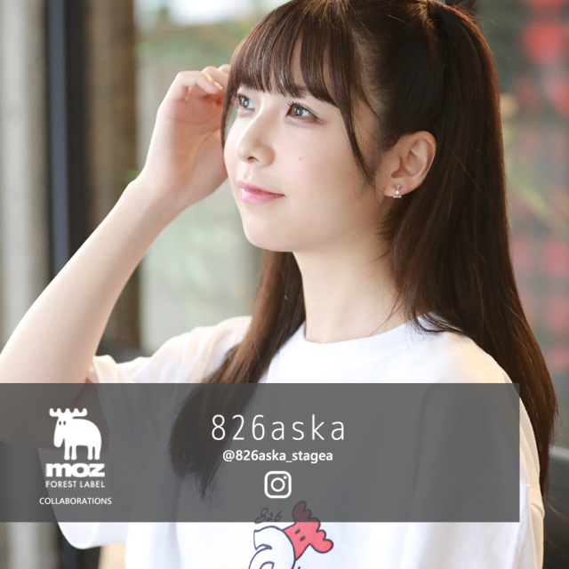 826aska ×moz FOREST LABEL コラボ半袖Tシャツ