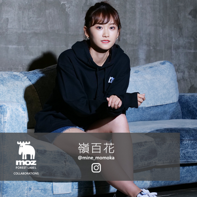 嶺百花×moz FOREST LABEL コラボプルオーバーパーカー