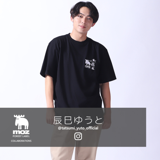 辰巳ゆうと×moz FOREST LABEL コラボ 半袖Tシャツ