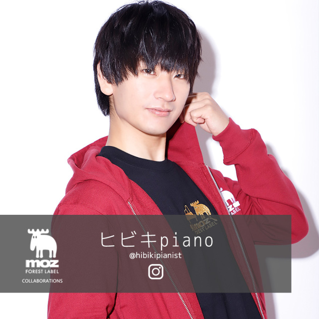 ヒビキpiano × moz FOREST LABEL コラボZIPパーカー