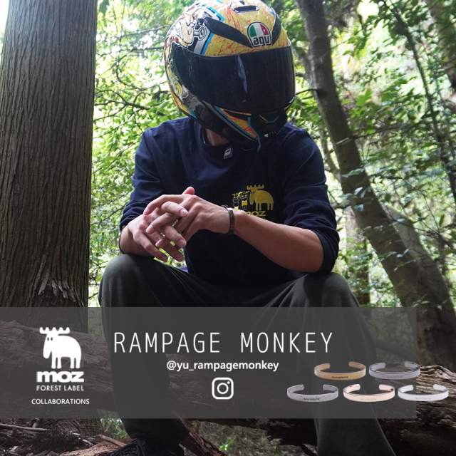 RAMPAGE MONKEY×moz FOREST LABEL コラボバングル