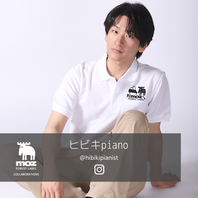 ヒビキpiano×moz FOREST LABEL コラボ第2弾！ポロシャツ