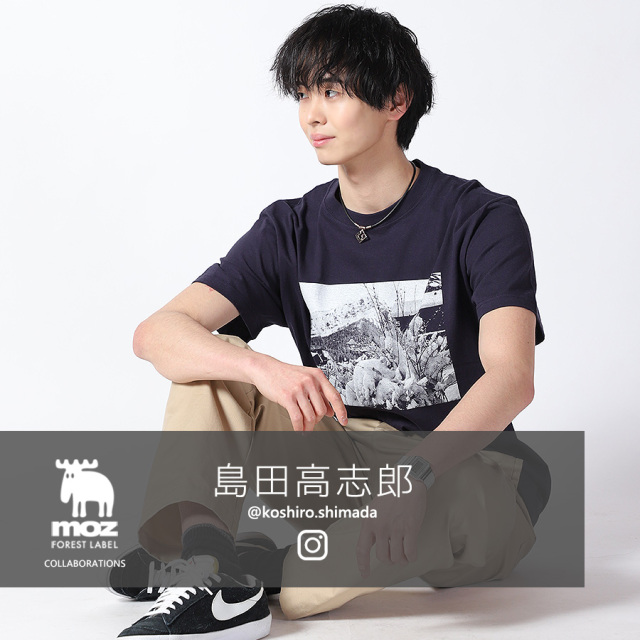 島田高志郎×moz FOREST LABEL コラボ 半袖Tシャツ