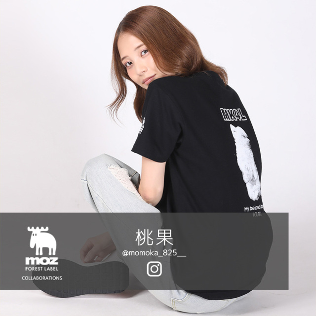 桃果×moz FOREST LABEL コラボ 半袖Tシャツ