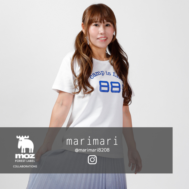 marimari × moz FOREST LABEL コラボ 半袖Tシャツ