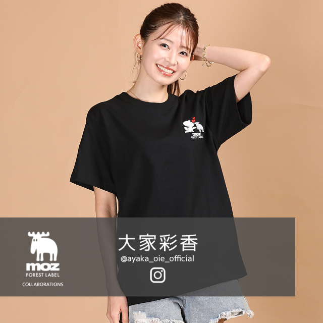 大家彩香×moz FOREST LABEL コラボ半袖Tシャツ