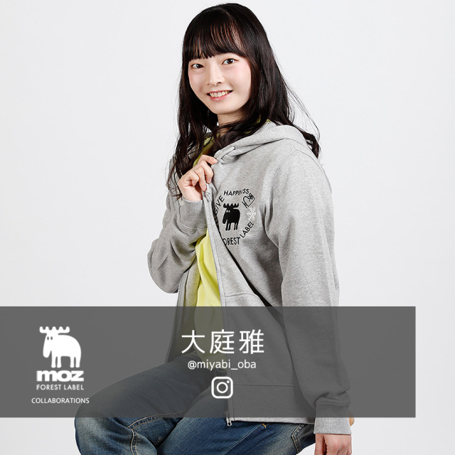 大庭雅×moz FOREST LABEL コラボZIPパーカー