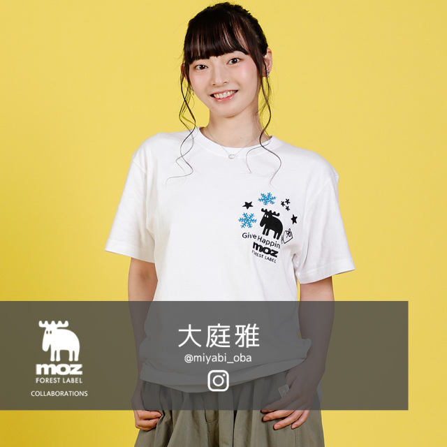 大庭雅×moz FOREST LABEL コラボ半袖Tシャツ