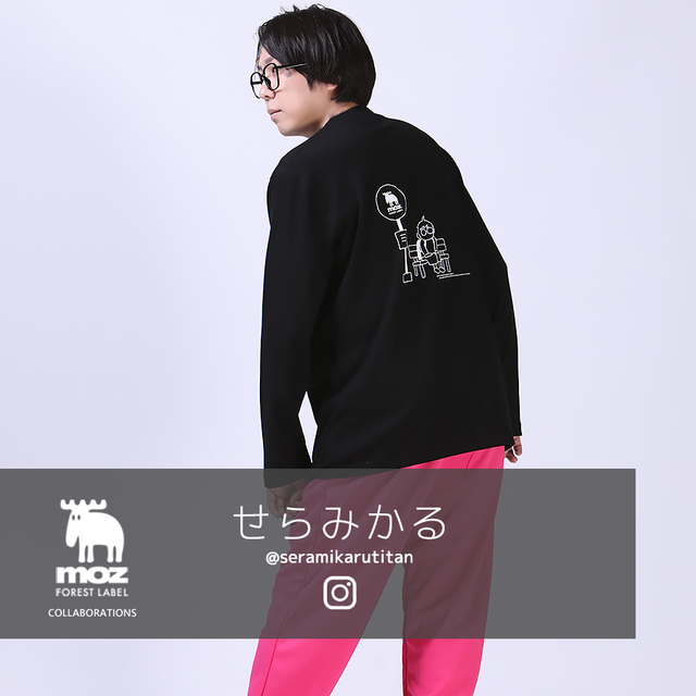 せらみかる×moz FOREST LABEL コラボ 長袖Tシャツ