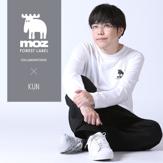 KUN×moz FOREST LABEL コラボ長袖Tシャツ