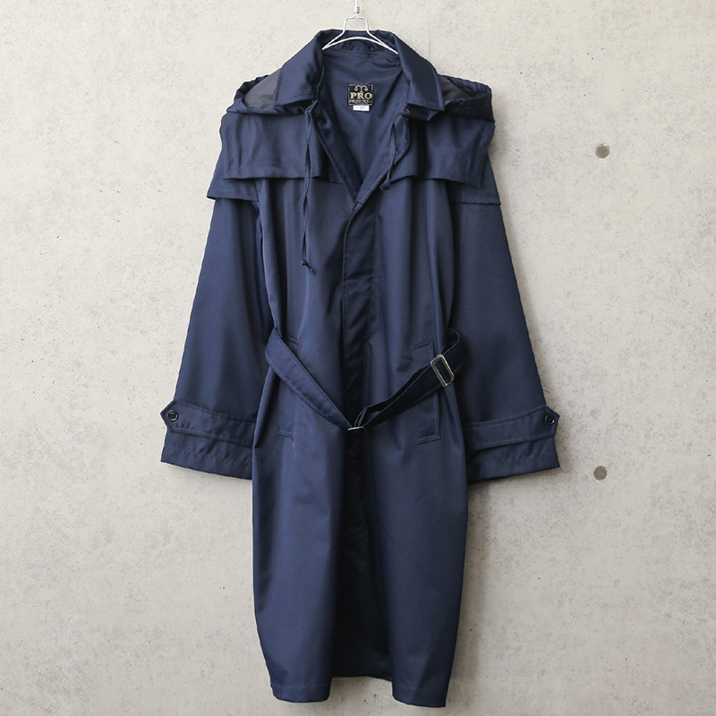 実物 USED ルーマニア軍 オフィサー レインコート NAVY