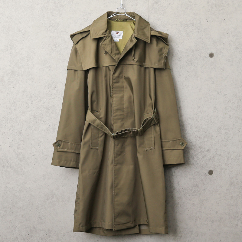 実物 USED ルーマニア軍 オフィサー レインコート OLIVE
