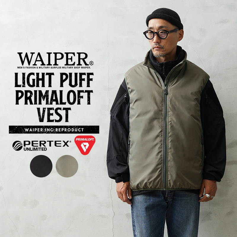 WAIPER.inc LIGHT PUFF PRIMALOFT ベスト PERTEX UNLIMITED【WP1080】【T】