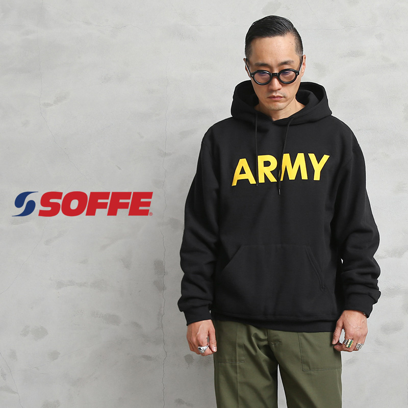 SOFFE ソフィー 9388-0000119 ARMY プリント プルオーバー スウェットパーカー