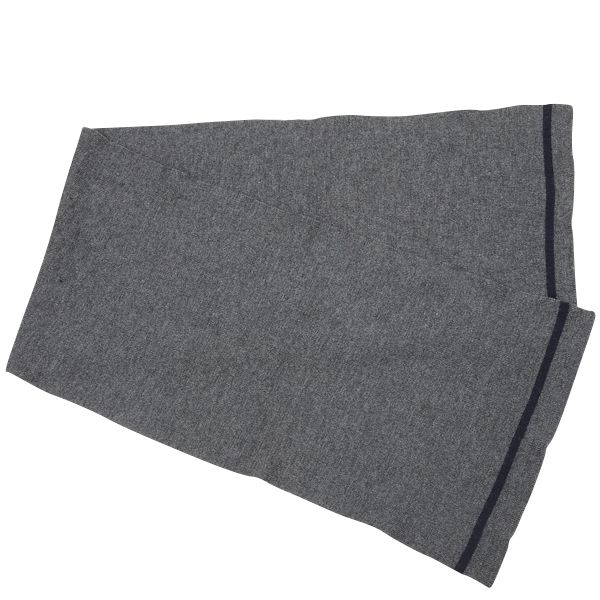 実物 西ドイツ軍ウールマフラー グレー ライン入り