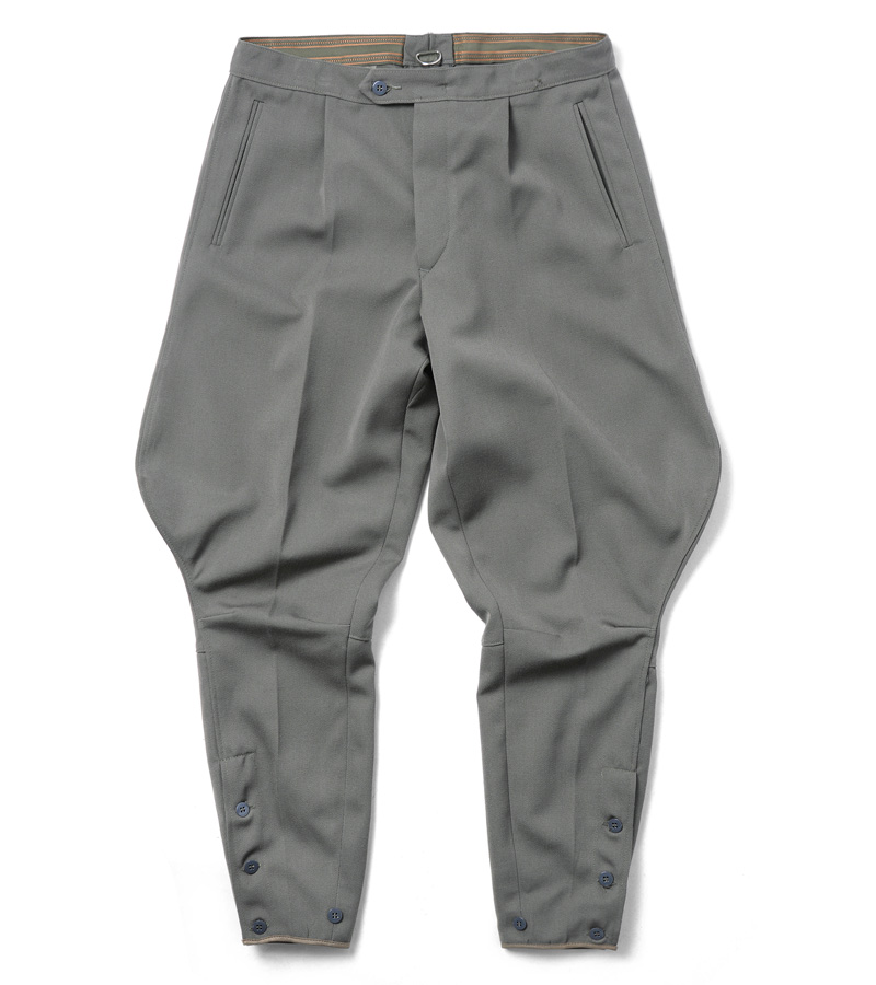 実物 東ドイツ軍 BREECHES パンツ GREY USED