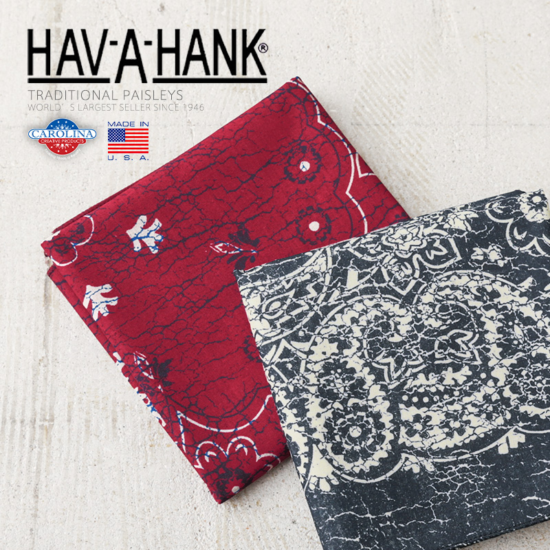 HAV-A-HANK ハバハンク バンダナ RUSTIC & FLORAL MADE IN USA【T】