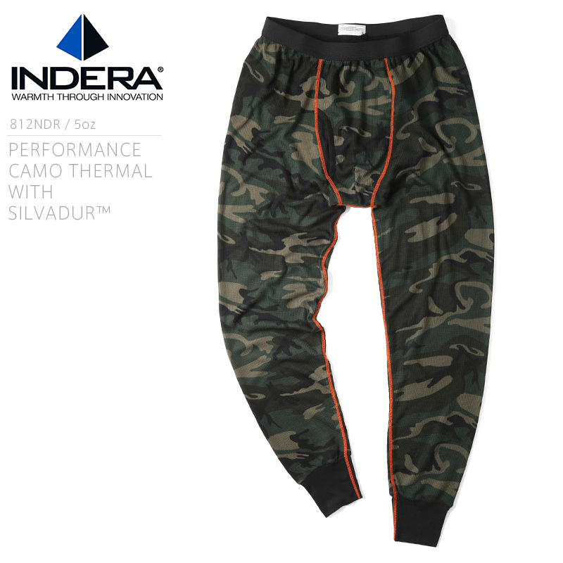 INDERA MILLS インデラミルズ 812NDR PERFORMANCE CAMO サーマル アンダーパンツ with Silvadur【T】