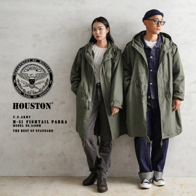 HOUSTON ヒューストン 米軍 M-51パーカ モッズコート（5409M）【メーカー小売価格17,800円（税別）】【T】