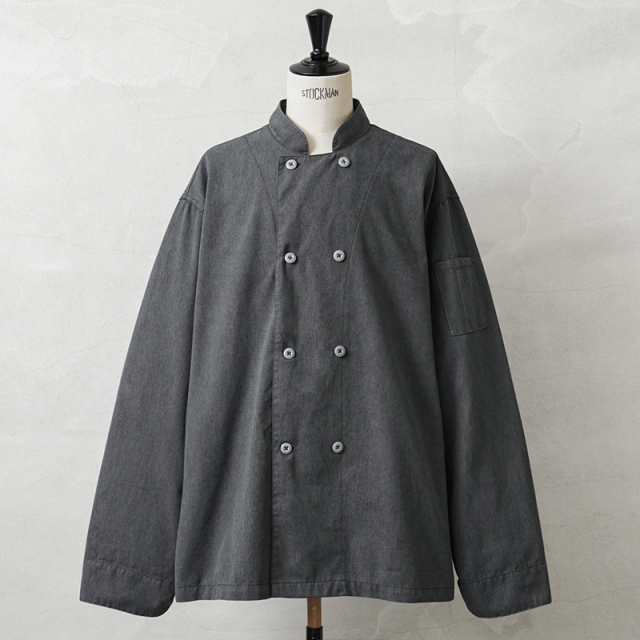 実物 新品 デッドストック 米軍 FOOD HANDLER SMOCK（フードハンドラー スモック）ジャケット GRAY染め