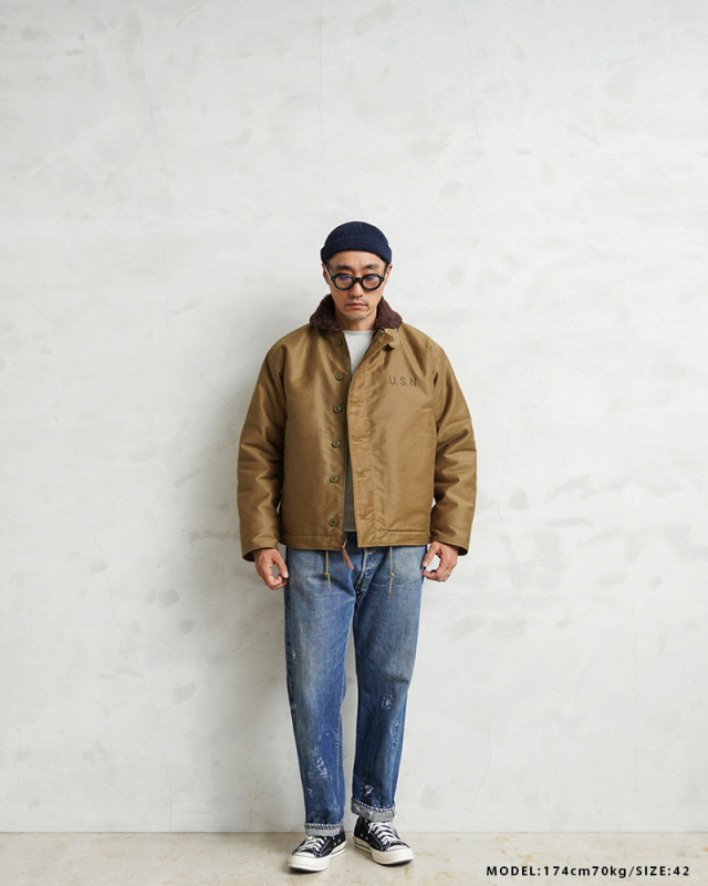 WAIPER.inc 忠実復刻 N-1 デッキジャケット 後期型 アルパカ n1 WAIPER.inc ワイパーインク 忠実復刻 米軍 U.S.NAVY N-1 デッキ