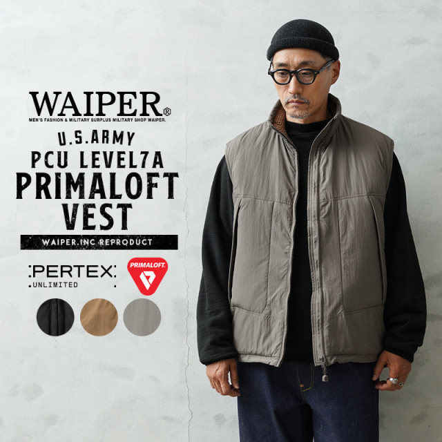 WAIPER.inc 米軍 PCU LEVEL7A PRIMALOFT ベスト PERTEX UNLIMITED【WP1022】【T】