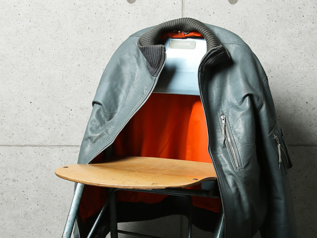 実物 USED ドイツ軍 BLW（ドイツ連邦空軍）レザー フライトジャケット