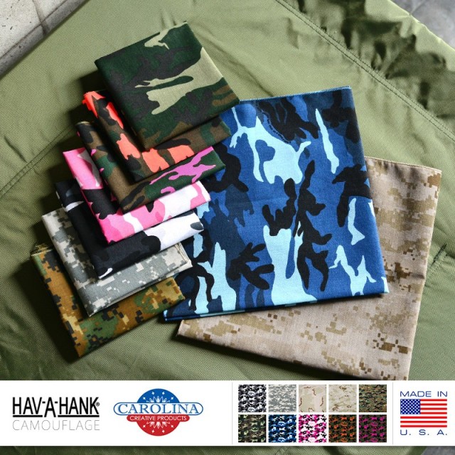 HAV-A-HANK MADE IN U.S.A. CAMOUFLAGE バンダナ【T】