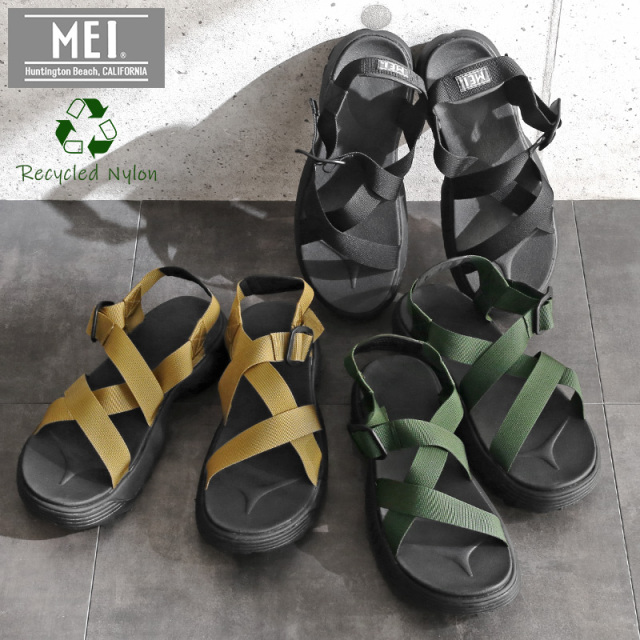 MEI メイ MEI-SDM-210004 Recycled nylon リサイクルナイロン ストラップトレイルサンダル【メーカー小売価格4,300円（税別）】【T】