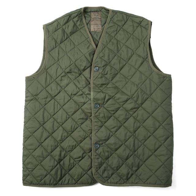実物 イギリス軍キルティングベスト USED
