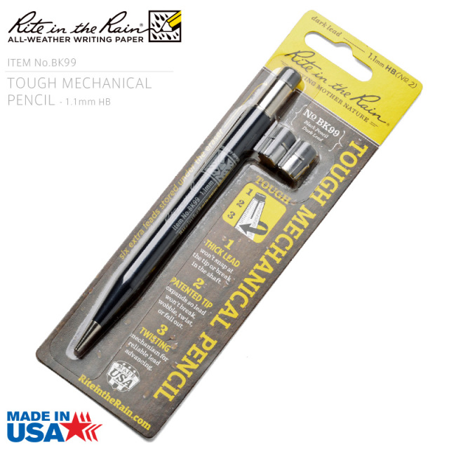 Rite In the Rain ライトインザレイン 米軍採用 ALL WEATHER BLACK MECHANICAL PENCIL（BK99）