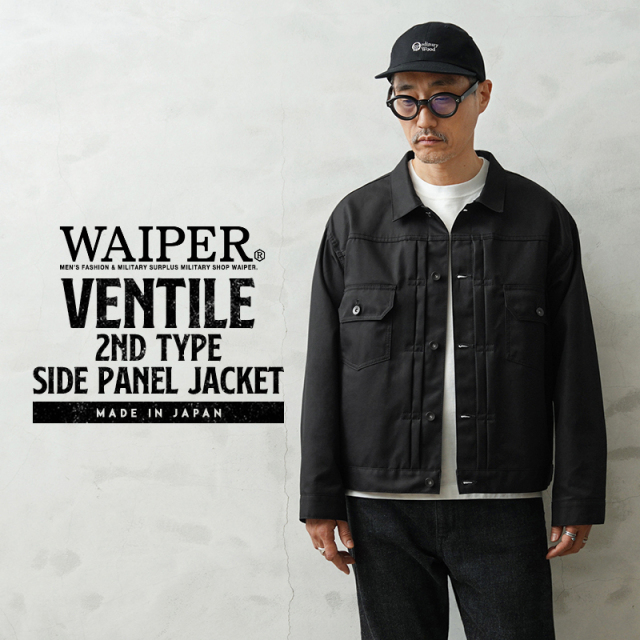 WAIPER.inc VENTILE ベンタイル 2nd TYPE SIDE PANEL ジャケット ネオバボタン 日本製【T】
