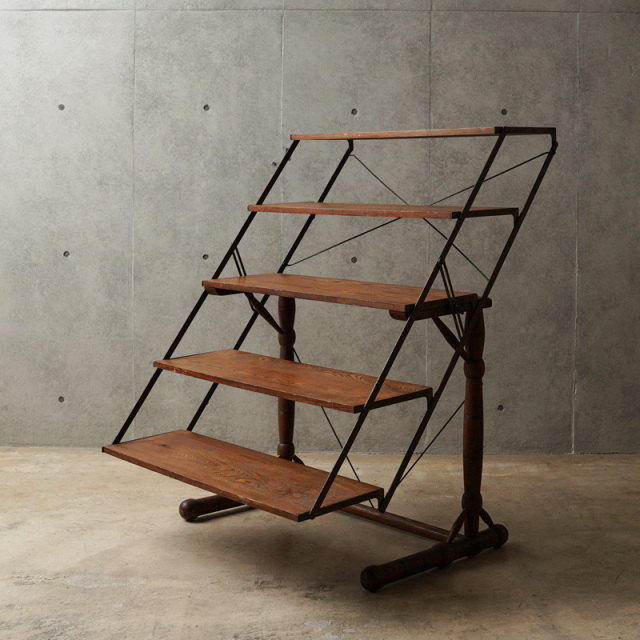 1900s U.S. Antique S.S. Cox Mfg. Co. Metamorphic Baker's ラック＆テーブル【41】【T】