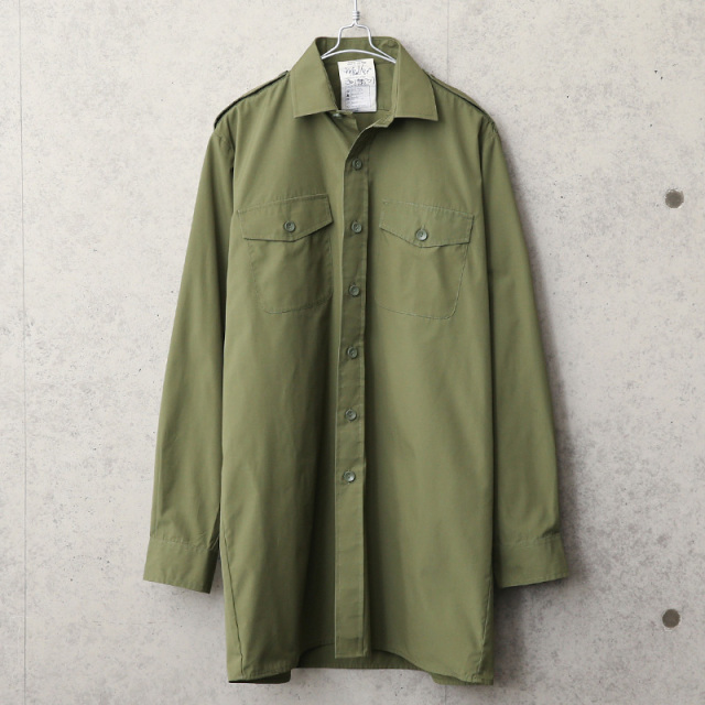 実物 USED イギリス軍 GENERAL SERVICE シャツ オリーブ