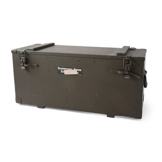 実物 USED スイス軍 ガソリンバーナー用ウッドボックス