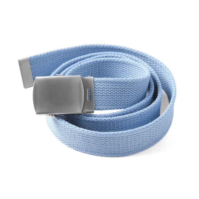 実物 新品 フランス軍 G.I. キャンバスベルト BLUE