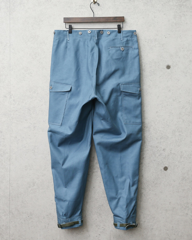 スウェーデン軍 m59 フィールドカーゴパンツ ライトブルー D104 デッド スウェーデン軍 Civilforsvar M59 カーゴパンツ ライトブルー
