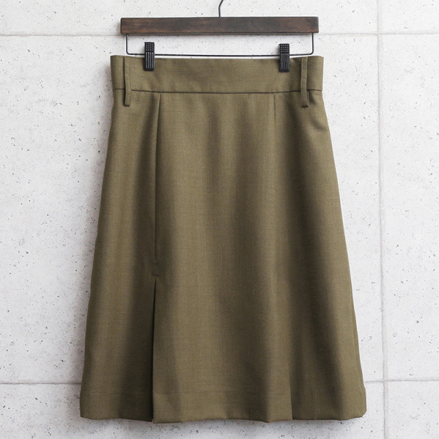 実物 新品 デッドストック イギリス陸軍 ALL RANKS BARRACK DRESS ボックスプリーツスカート ブラウン