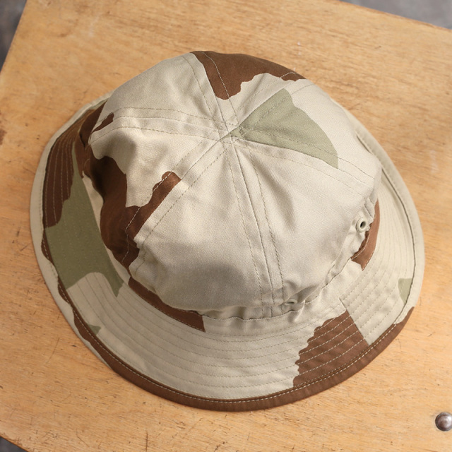 実物 新品 デッドストック フランス軍 HBT ブッシュハット デザートカモ