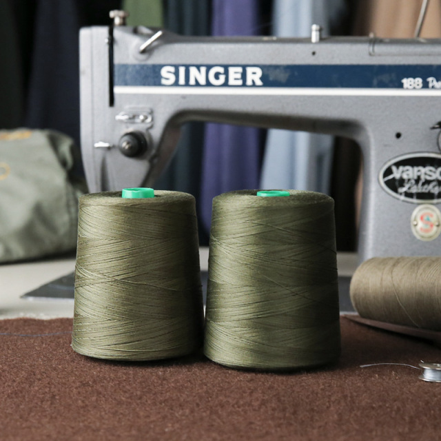 実物 新品 デッドストック フランス軍 Coats&Clark社製 オリーブグリーン ミシン糸
