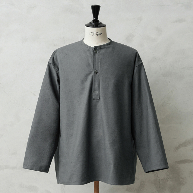 実物 新品 デッドストック ロシア軍 70s ヘンリーネック スリーピングシャツ Olive Gray