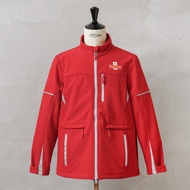 実物 USED イギリス ROYAL MAIL ロイヤルメール ソフトシェルジャケット リフレクターあり