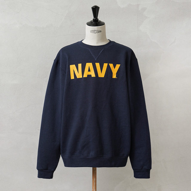 新品 米軍 U.S.NAVY オフィシャルライセンス トレーニング クルーネック スウェット NAVY