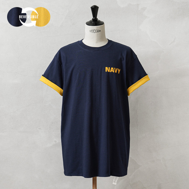 新品 米軍 U.S.NAVY オフィシャルライセンス リバーシブル トレーニング Tシャツ