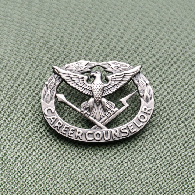 実物 新品 デッドストック 米軍 INSIGNIA ARMY CAREER COUNSELOR ID BADGE キャリアカウンセラー バッジ【B】【T】