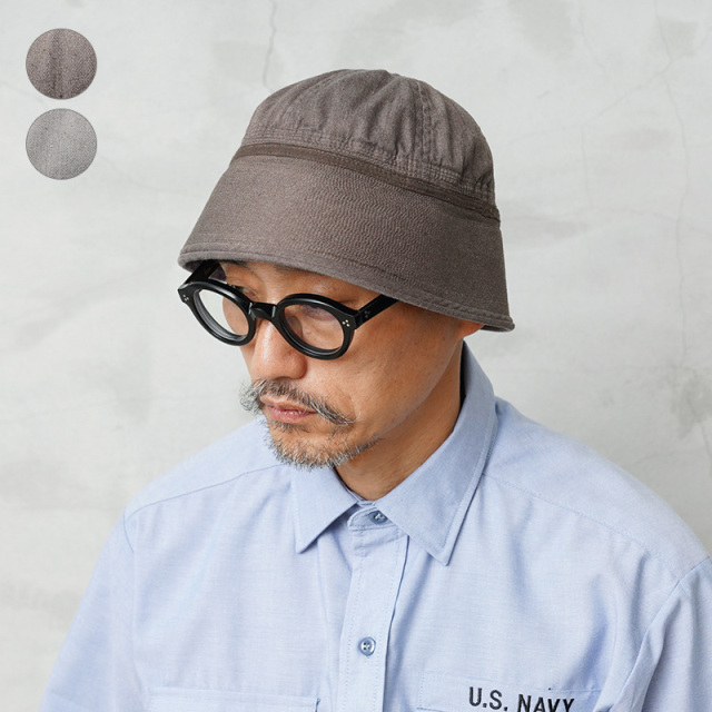 実物 新品 デッドストック 米軍 セーラーハット BROWN染め