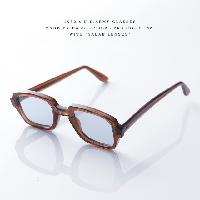実物 新品 1980’s 米軍 Halo Optical Military Official G.I. Glasses 【S9】アイウェア 鯖江レンズ BREEZE NAVY【T】