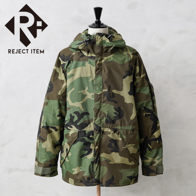 リジェクト 訳あり品 実物 新品 デッドストック 米軍 ECWCS Gen1型パーカー ウッドランド迷彩